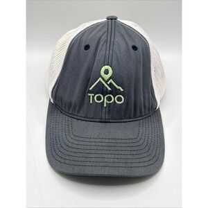 Topo Designs SnapBack Trucker Hat Gray/Green   One Size